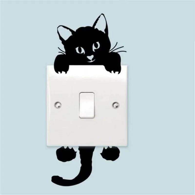 Cute Black Cat Light Switch Phone Wall Stickers Creative Animals Wall Decals Handmade DIY Home Toilet Decor PVC Mural Art 2025
Cute Black Cat Light Switch Phone Wall Stickers Creative Animals Wall Decals Handmade DIY Home Toilet Decor PVC Mural Art 2025