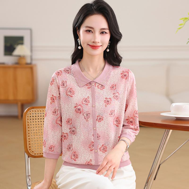 Elegant Spring/Summer Knitted Maternity Top - 3/4 Sleeve, Lightweight & Loose Fit for Middle-Aged and Elderly Women XL (100-110 jin) розовый
Elegant Spring/Summer Knitted Maternity Top - 3/4 Sleeve, Lightweight & Loose Fit for Middle-Aged and Elderly Women XL (100-110 jin) розовый