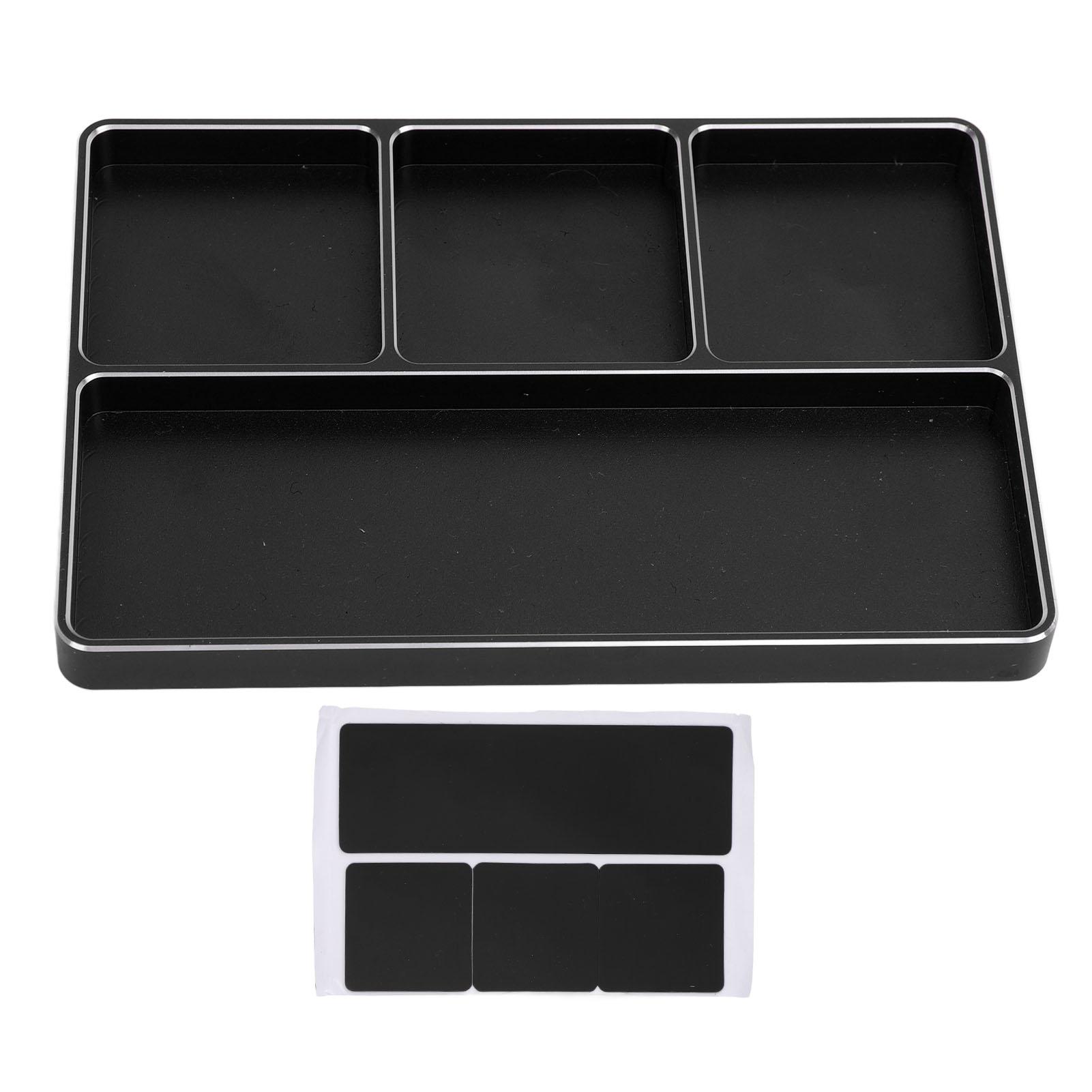 RC Repair Screw Tray 4 Grids Aluminum Alloy Screw Tray with Magnetic Pad for 110 18 RC Car RC
RC Repair Screw Tray 4 Grids Aluminum Alloy Screw Tray with Magnetic Pad for 110 18 RC Car RC