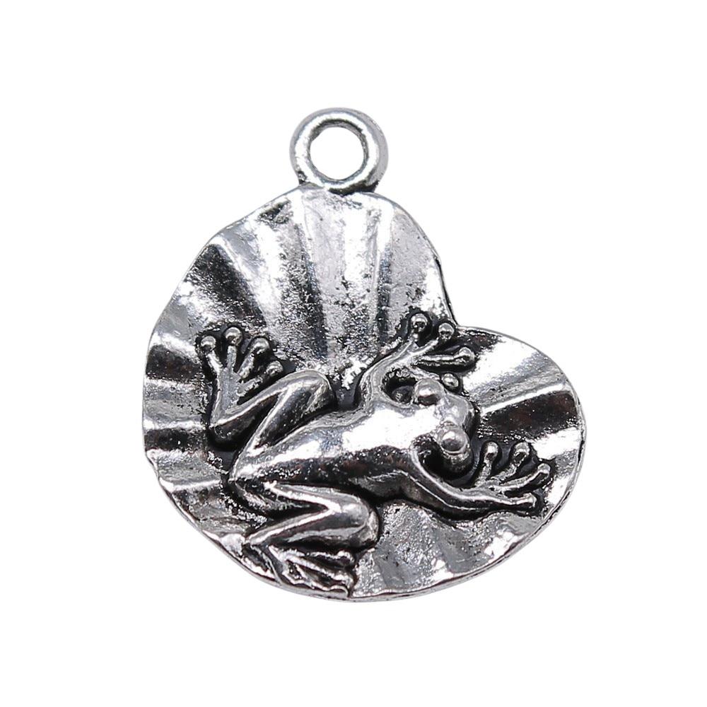 20шт подвески в виде лягушки античное серебро цвет цинковый сплав 19х15мм 
20шт подвески в виде лягушки античное серебро цвет цинковый сплав 19х15мм