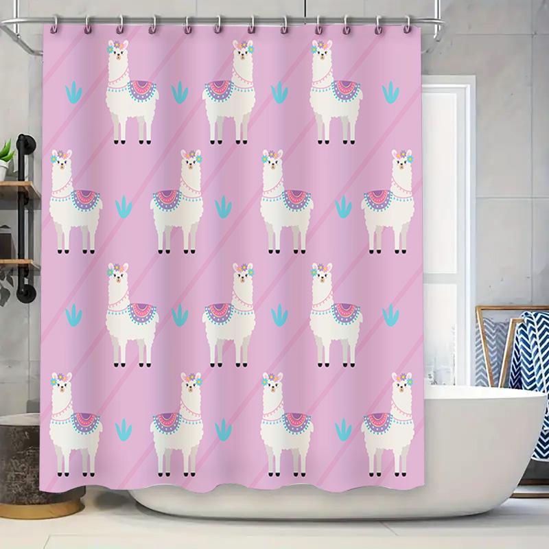 Pink Waterproof Llama Bathroom Shower Curtain With Blue Flower Print For Bath Decor Home Textiles Bedding From Home Garden On.Co W60H190(CM)-1 Pcs
Pink Waterproof Llama Bathroom Shower Curtain With Blue Flower Print For Bath Decor Home Textiles Bedding From Home Garden On.Co W60H190(CM)-1 Pcs