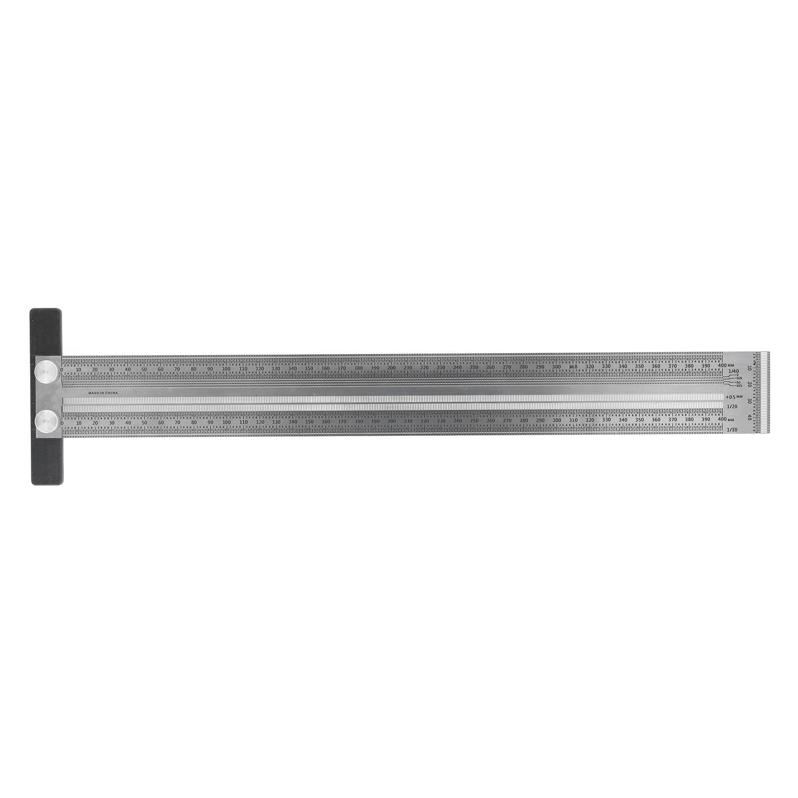Woodworking Marking T Rulers Positioning Scribing Ruler Gauge Carpenter Measuring Mark Ruler 400mm 200mm/7.87in
Woodworking Marking T Rulers Positioning Scribing Ruler Gauge Carpenter Measuring Mark Ruler 400mm 200mm/7.87in