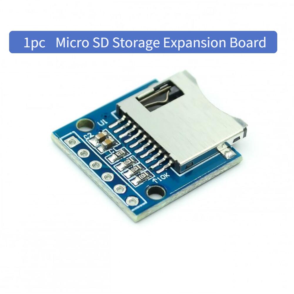 1 шт. Плата розширення пам’яті Micro SD Mini Micro SD TF Card Memory Shield Module with Pins for Arduino ARM AVR 
1 шт. Плата розширення пам’яті Micro SD Mini Micro SD TF Card Memory Shield Module with Pins for Arduino ARM AVR