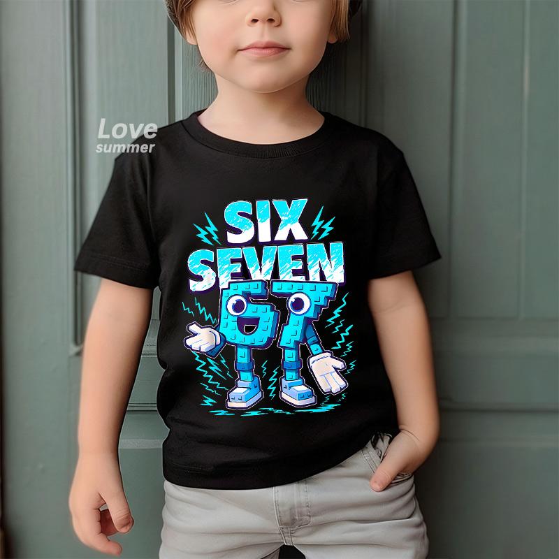 2026 Funny Six Seven Italian Brainrot 67 Number Graphic Print T-Shirt Boy/Girl Short Sleeved Kids Loose Comfortable Tshirt Top 140 чорний
2026 Funny Six Seven Italian Brainrot 67 Number Graphic Print T-Shirt Boy/Girl Short Sleeved Kids Loose Comfortable Tshirt Top 140 чорний