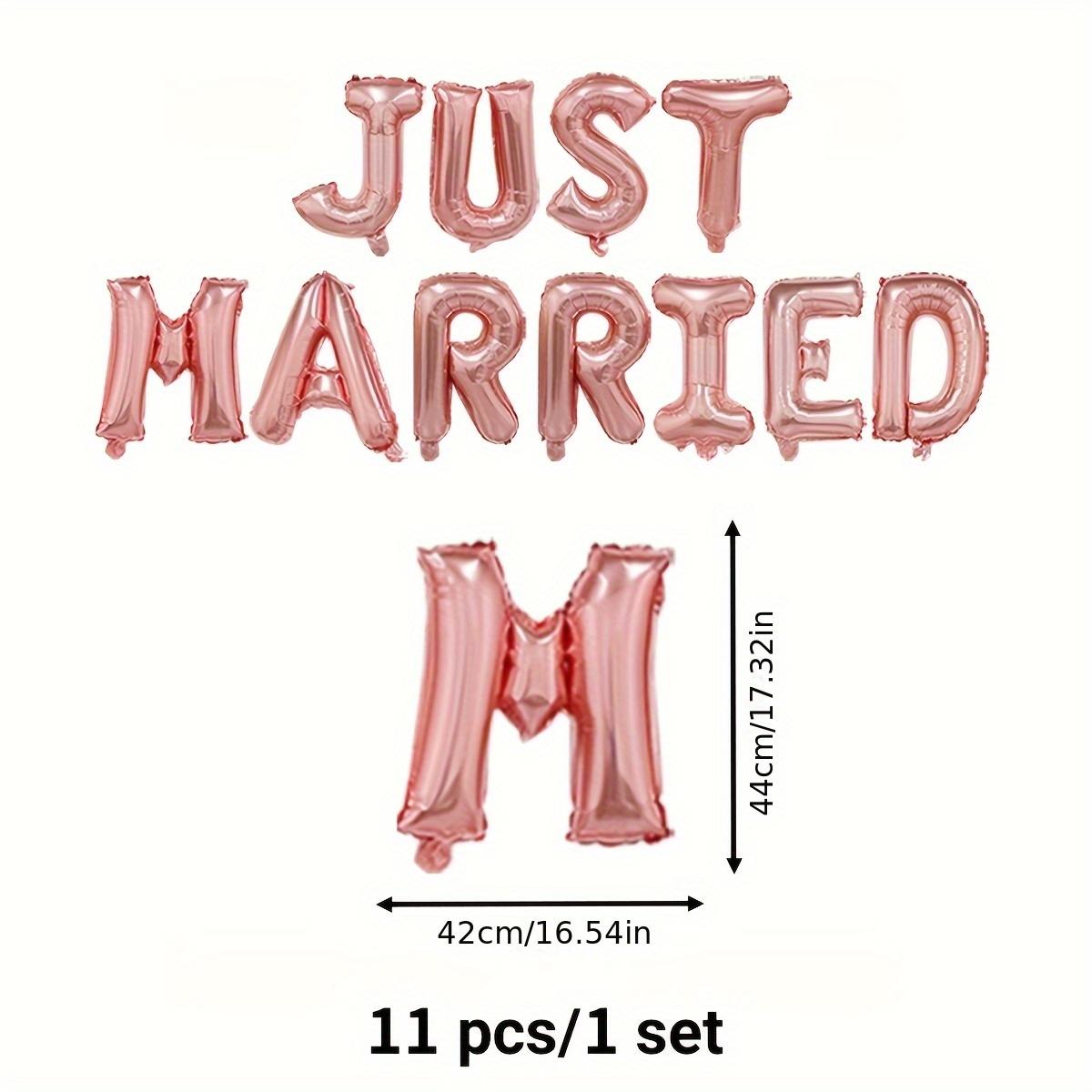 11pcs 16-Inch JUST MARRIED Letter Aluminum Film Balloon Set Wedding Room Party Decoration Balloons Photo Prop Background 16INCH рожевий
11pcs 16-Inch JUST MARRIED Letter Aluminum Film Balloon Set Wedding Room Party Decoration Balloons Photo Prop Background 16INCH рожевий