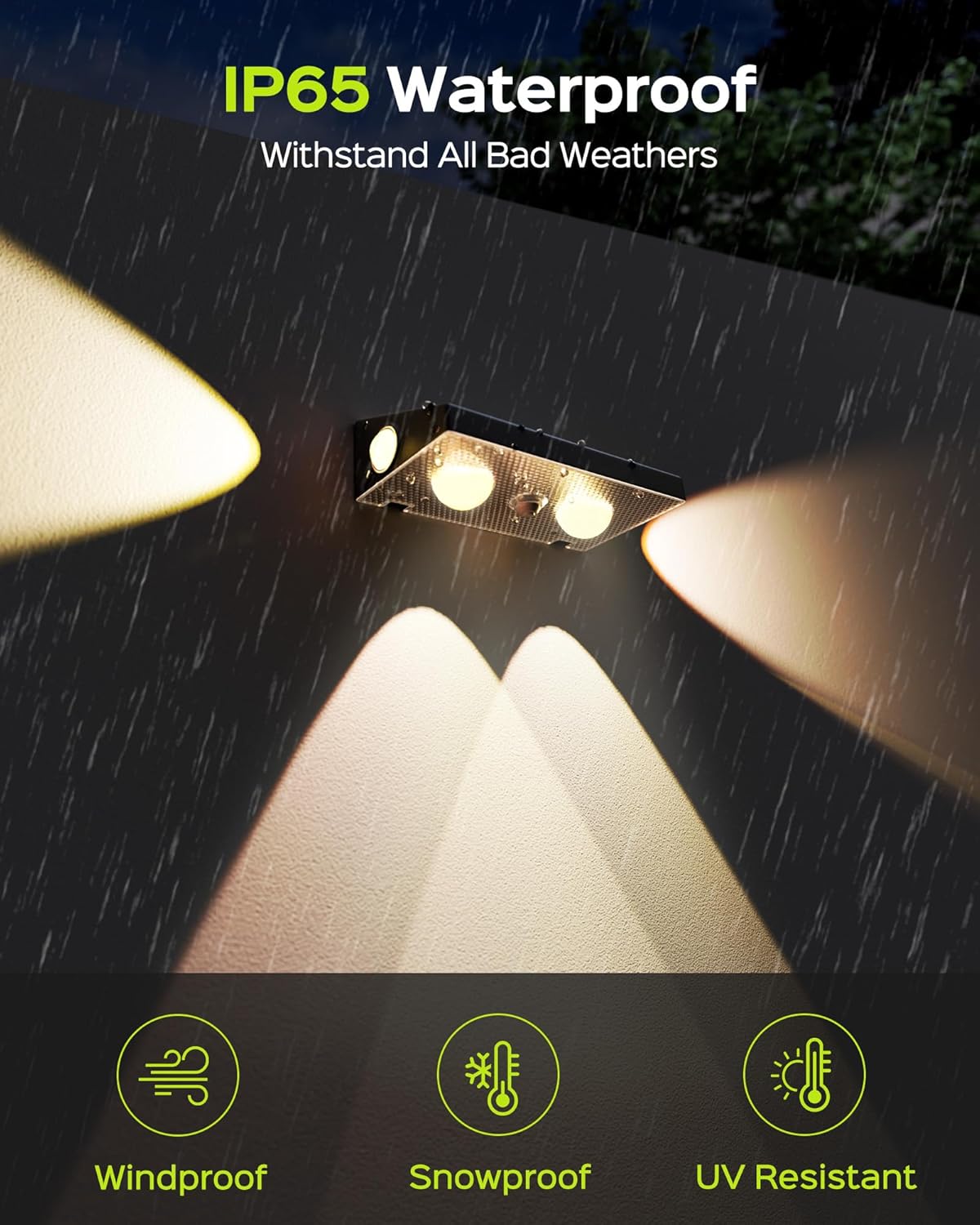 Solar Fence Lights 12 Pack, Waterproof LED, Solar Powered, 10 Modes RGB & Warm White, 3-Way Lensed for Deck, Yard, Wall 12 Pack
Solar Fence Lights 12 Pack, Waterproof LED, Solar Powered, 10 Modes RGB & Warm White, 3-Way Lensed for Deck, Yard, Wall 12 Pack