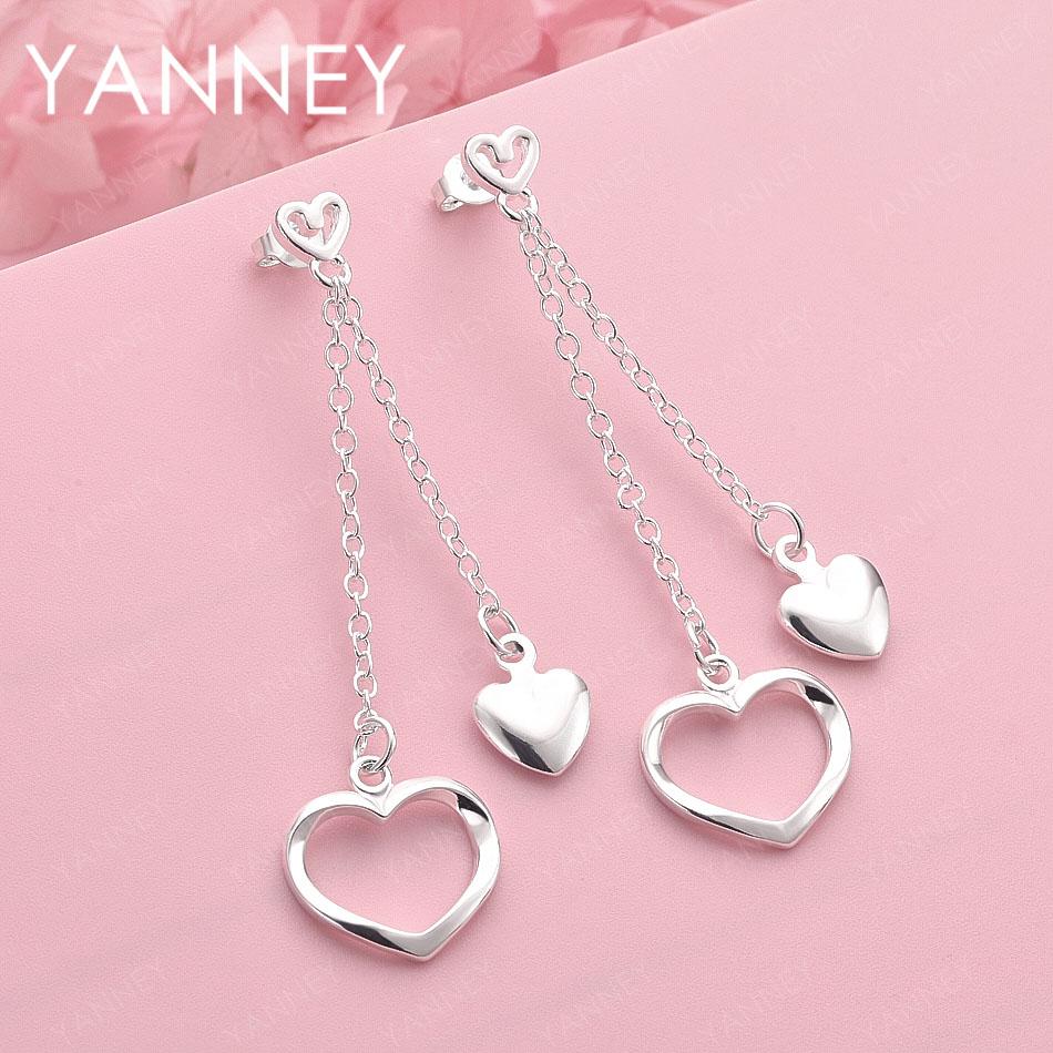 Luxurious 925 Sterling Silver Exquisite Tassel Heart Earrings Fashion Wedding Jewelry Accessories
Luxurious 925 Sterling Silver Exquisite Tassel Heart Earrings Fashion Wedding Jewelry Accessories