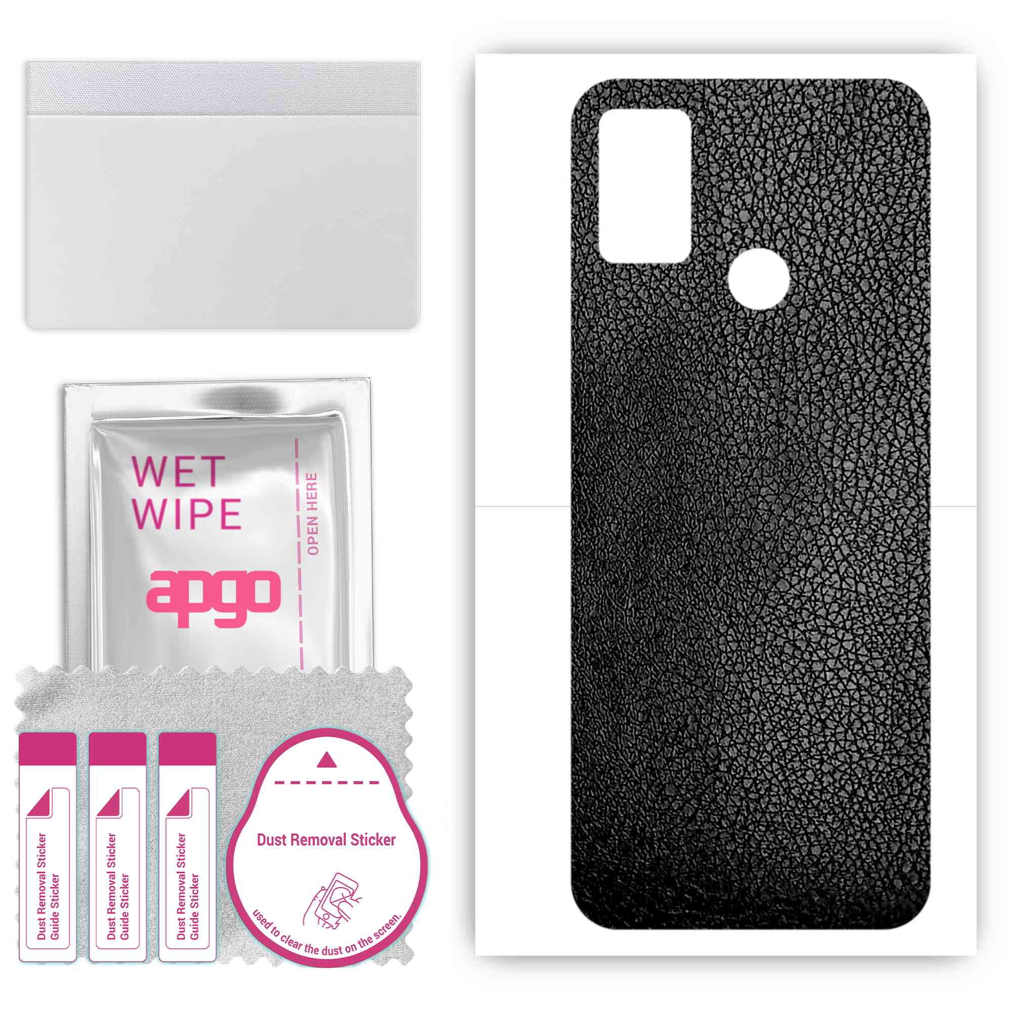 apgo Protective Skin Sticker for the back compatible with Tecno Spark Power 2, Wrap Film, Foil, Vinyl - Pattern Black Leather
apgo Protective Skin Sticker for the back compatible with Tecno Spark Power 2, Wrap Film, Foil, Vinyl - Pattern Black Leather