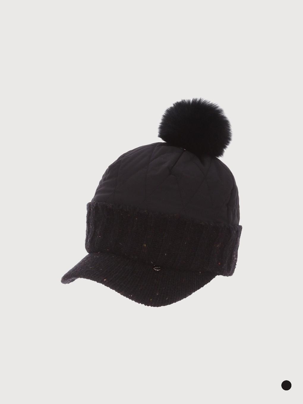 Quilted Knit Cap_VYCXE4Z9421 black
Quilted Knit Cap_VYCXE4Z9421 black
