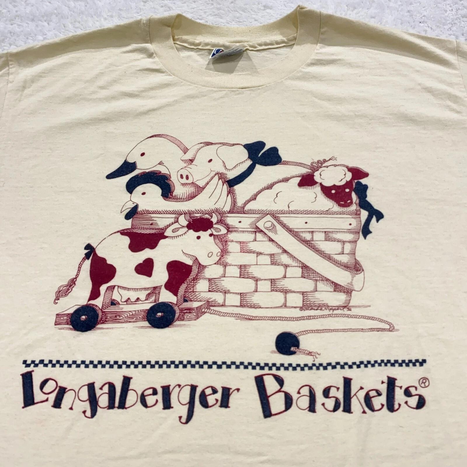 vintage 80s LONGABERGER BASKETS T-Shirt LARGE single stitch 90s S
vintage 80s LONGABERGER BASKETS T-Shirt LARGE single stitch 90s S