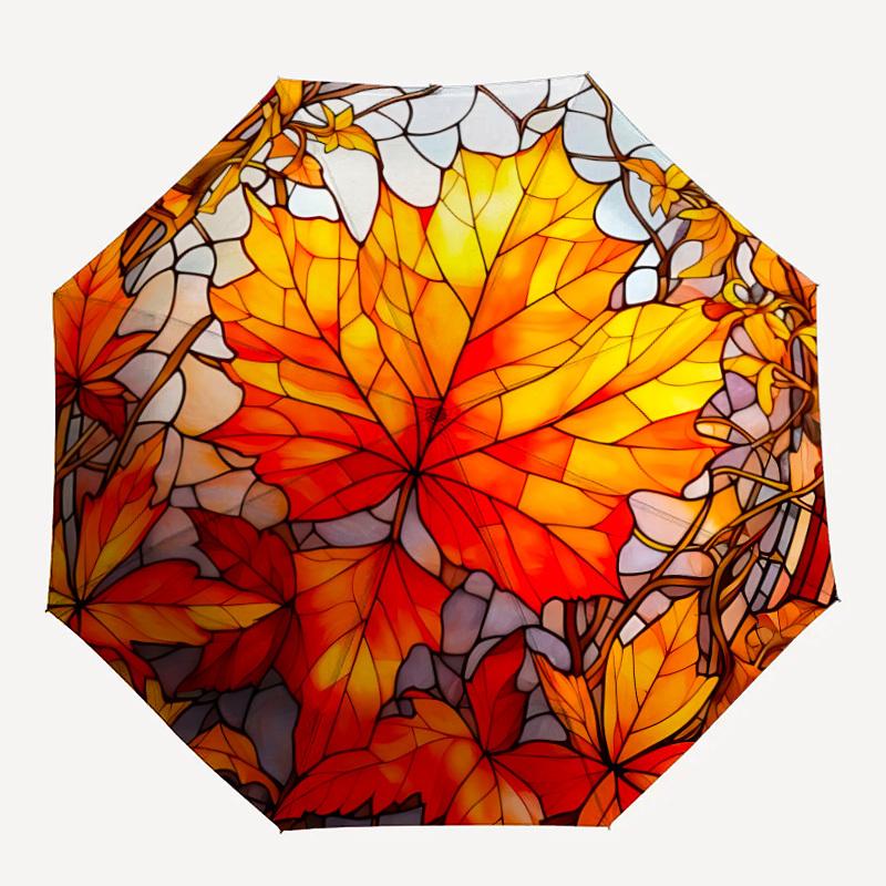 1pc Autumn Leaves Automatic Folding Umbrella - 8-Rib Compact Travel Umbrella Durable & Portable for Outdoor Use, Perfect Gift for Birthdays091
1pc Autumn Leaves Automatic Folding Umbrella - 8-Rib Compact Travel Umbrella Durable & Portable for Outdoor Use, Perfect Gift for Birthdays091