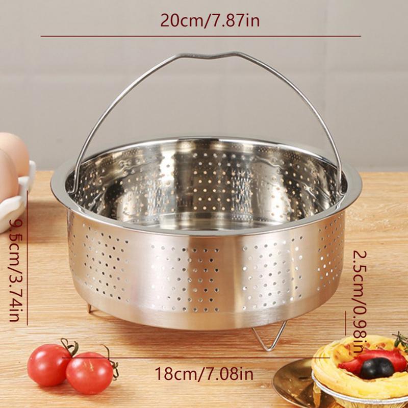 Корзина для пароварки из нержавеющей стали в кастрюле с аксессуарами для скороварки с силиконовой ручкой для рисоварки-скороварки 20cm
Корзина для пароварки из нержавеющей стали в кастрюле с аксессуарами для скороварки с силиконовой ручкой для рисоварки-скороварки 20cm