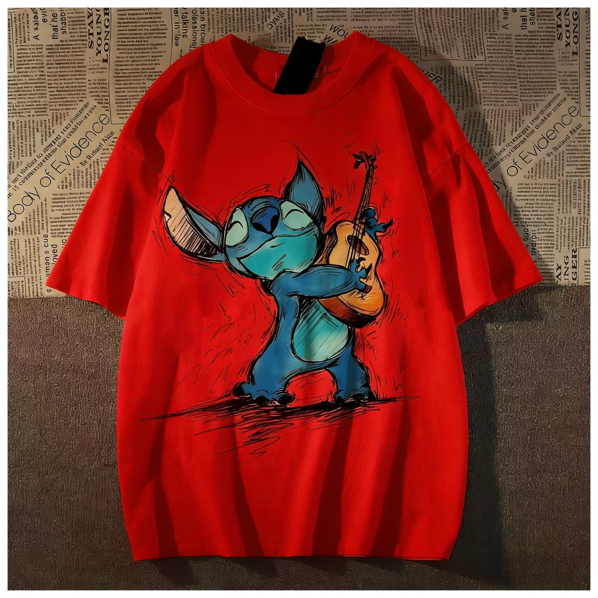 Stdie Playing The Guitar Printed Cotton Creative Short-sleeved Round-neck T-shirt for Unisex and Children S
Stdie Playing The Guitar Printed Cotton Creative Short-sleeved Round-neck T-shirt for Unisex and Children S