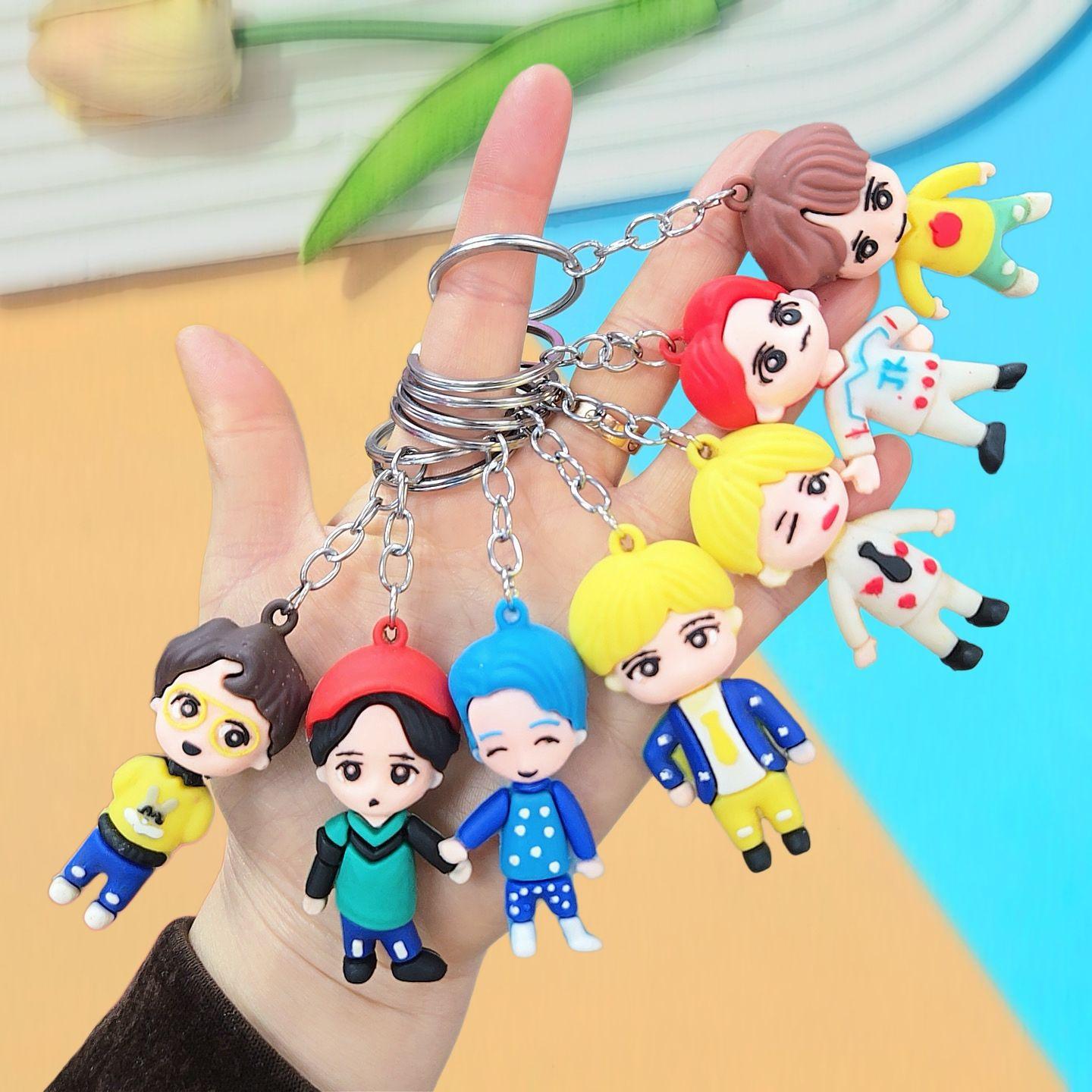 7pcs BTS 3D Cartoon Style Keychain, SoftCartoon Figure Charm, Kpop ARMY Fans Collectible Bag Pendant 7pcs
7pcs BTS 3D Cartoon Style Keychain, SoftCartoon Figure Charm, Kpop ARMY Fans Collectible Bag Pendant 7pcs