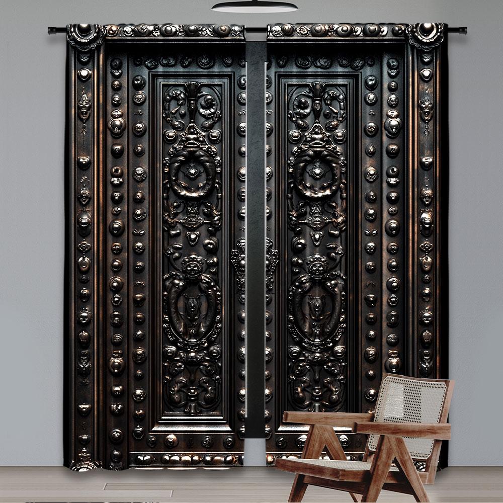 2Pcs Black Curtains Black Door Pattern Printed Curtains Suitable For Bedroom Kitchen Dining Room Living Room Study Office 100*130 Rod Pocket 1pcs
2Pcs Black Curtains Black Door Pattern Printed Curtains Suitable For Bedroom Kitchen Dining Room Living Room Study Office 100*130 Rod Pocket 1pcs