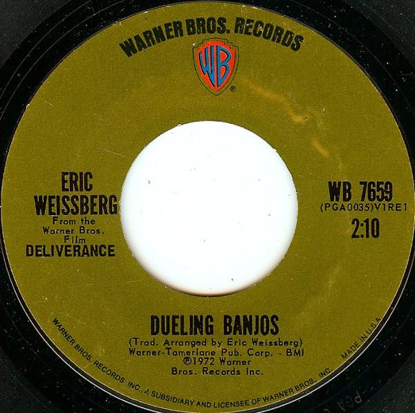 7inch Record ERIC WEISSBERG - Dueling Banjos WB7659 Warner Bros. Re 1972 US Folk Used
7inch Record ERIC WEISSBERG - Dueling Banjos WB7659 Warner Bros. Re 1972 US Folk Used