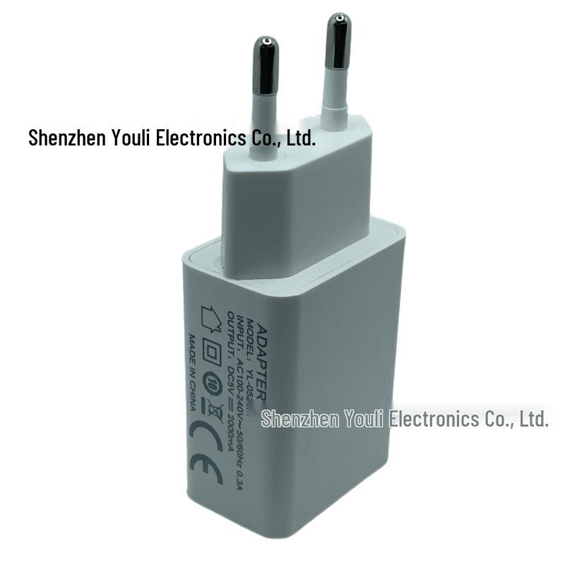 Certified High-Quality 5V/2A USB Mobile Charger with Ample Power - Available in Black and White EU standard without certification
Certified High-Quality 5V/2A USB Mobile Charger with Ample Power - Available in Black and White EU standard without certification