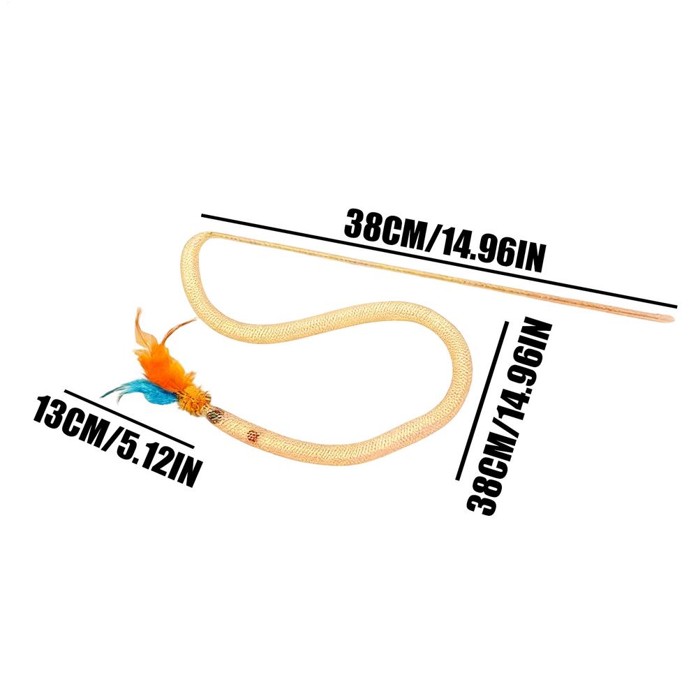 Cat Wand Toy Squeaky Teaser Wand with Feathers Snake Shape Mesh Interactive Cat Toys for Indoor Kittens Boredom Exercise помаранчевий
Cat Wand Toy Squeaky Teaser Wand with Feathers Snake Shape Mesh Interactive Cat Toys for Indoor Kittens Boredom Exercise помаранчевий