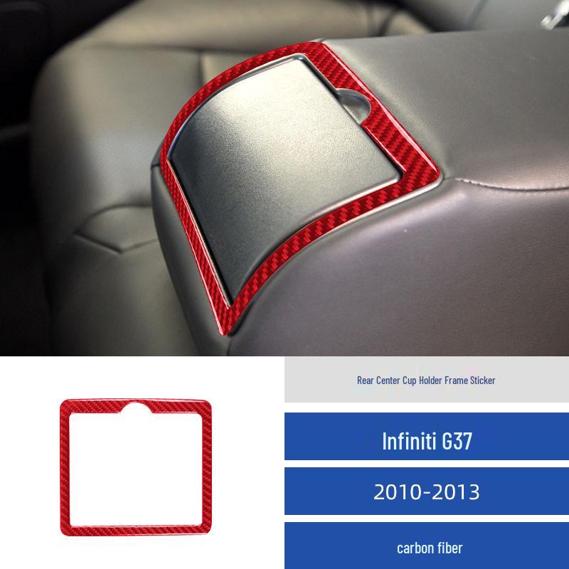 Carbon Fiber Rear Center Cup Holder Frame Sticker for Infiniti G37 (2010-2013) Interior Modification
Carbon Fiber Rear Center Cup Holder Frame Sticker for Infiniti G37 (2010-2013) Interior Modification
