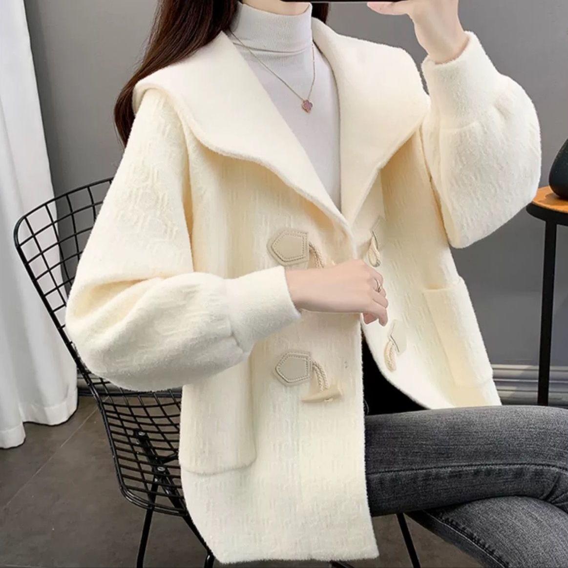 2025 Spring/Autumn Women s Wool Knit Navy Collar Cardigan, Loose Fit, Fashionable and Thickened 3XL (Recommended 72.5-80 kg) грязно-белый
2025 Spring/Autumn Women s Wool Knit Navy Collar Cardigan, Loose Fit, Fashionable and Thickened 3XL (Recommended 72.5-80 kg) грязно-белый