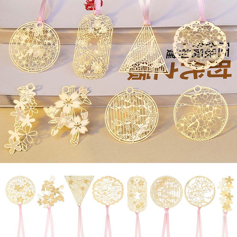 8PCS Cute Apricot Stationery Rose Gold Metal Bookmark Chinese Style Leaf Tassel
8PCS Cute Apricot Stationery Rose Gold Metal Bookmark Chinese Style Leaf Tassel