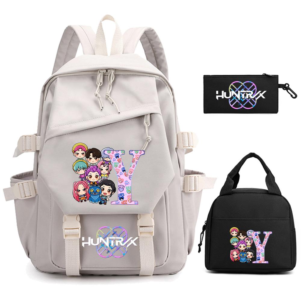 3Pcs/set 26 English Letter Kpop Demon Hunters Printed Backpack for Teenger Boy Girl Children Large Capacity Schoolbag Student Bookbag Women Travel Bag
3Pcs/set 26 English Letter Kpop Demon Hunters Printed Backpack for Teenger Boy Girl Children Large Capacity Schoolbag Student Bookbag Women Travel Bag