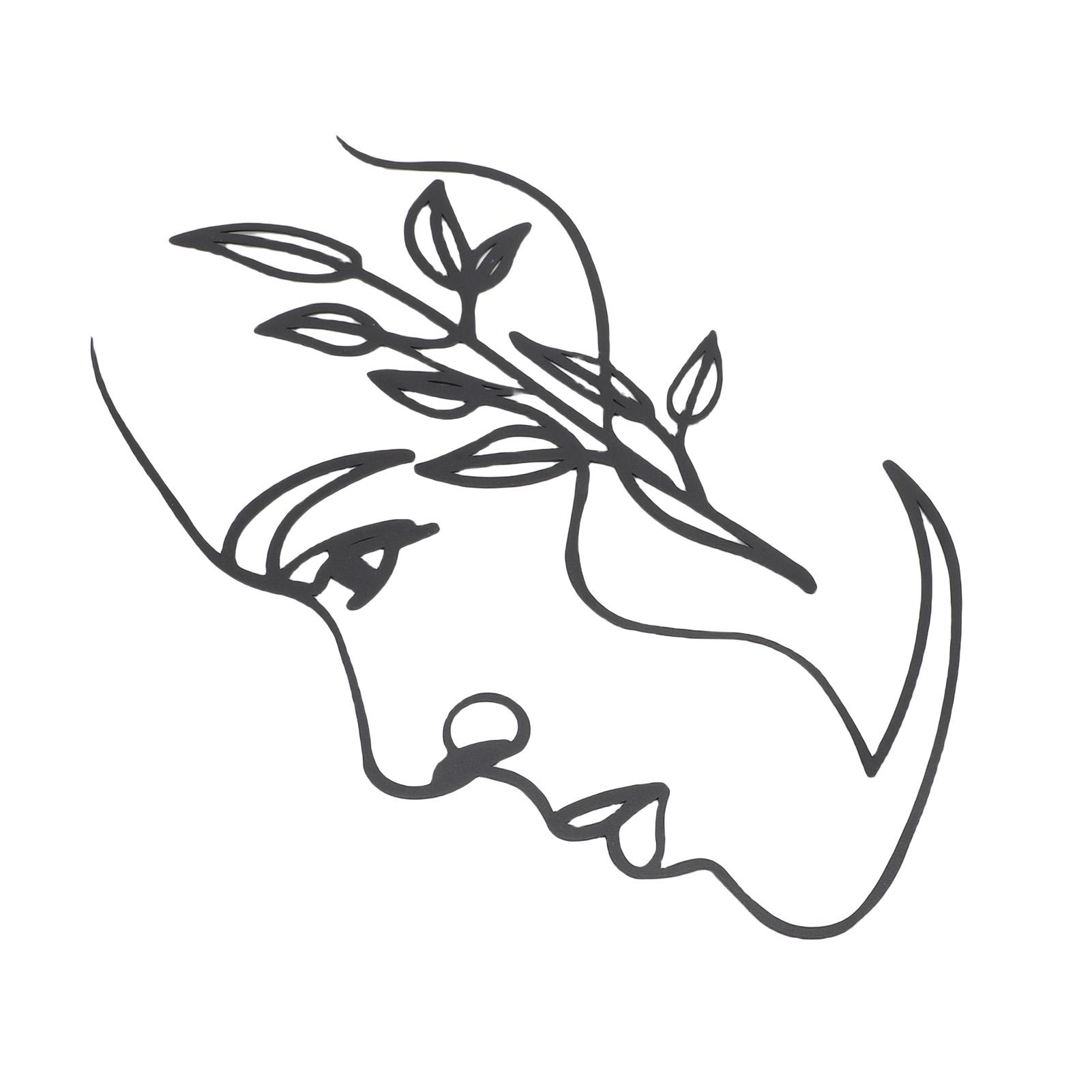 Facial Lines Wall Art Metal Minimalist Modern Side Face Wall Decor for Living Room Bedroom Bathroom
Facial Lines Wall Art Metal Minimalist Modern Side Face Wall Decor for Living Room Bedroom Bathroom