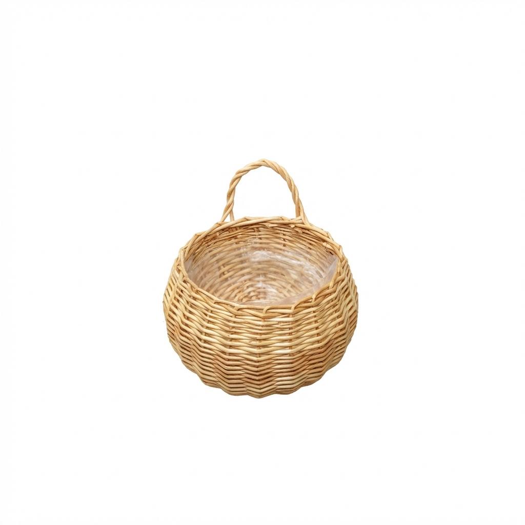 Wicker Wall Hanging Flower Basket Planter Rack Hand-made Natural Style For Home Garden Decoration
Wicker Wall Hanging Flower Basket Planter Rack Hand-made Natural Style For Home Garden Decoration