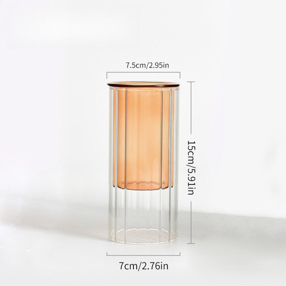 Nordic Striped Colored Glass Vase Creative Detachable Hydroponic Flower Vase Living Room Desktop Decoration Home Decor помаранчевий
Nordic Striped Colored Glass Vase Creative Detachable Hydroponic Flower Vase Living Room Desktop Decoration Home Decor помаранчевий