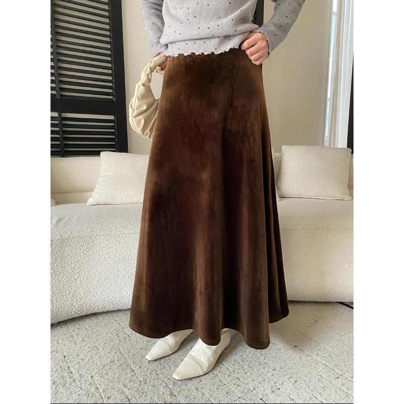 Sinan Elegant High-Waisted Gold Velvet A-Line Skirt SN8475 Medium кавовий
Sinan Elegant High-Waisted Gold Velvet A-Line Skirt SN8475 Medium кавовий