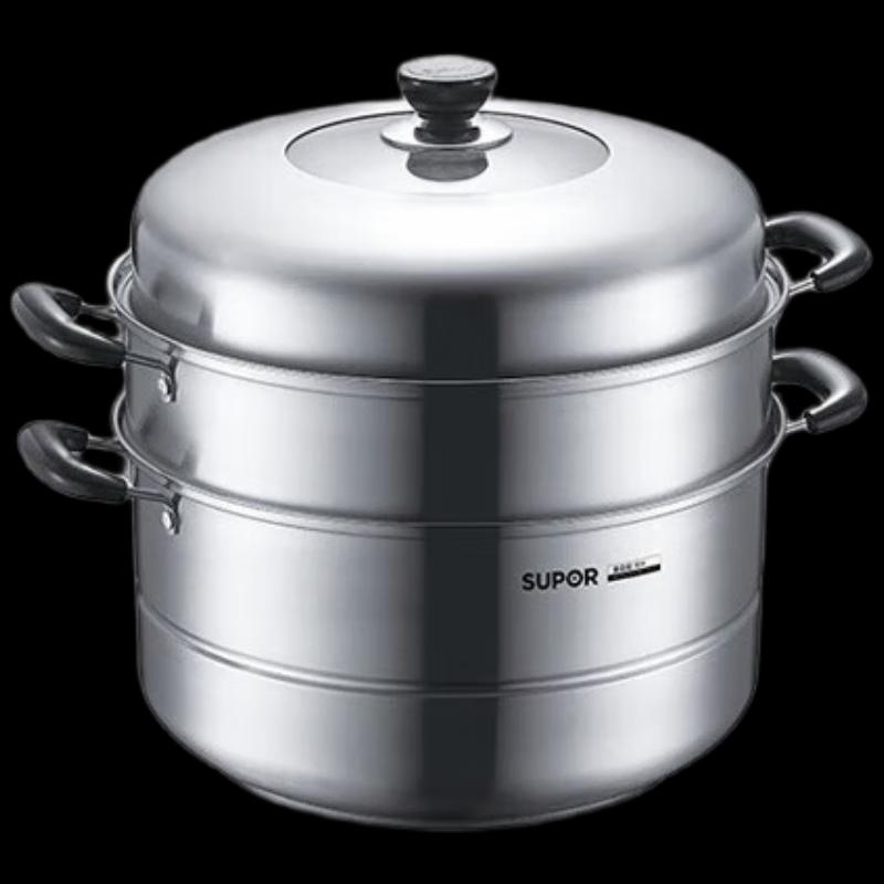 Supor 304 Stainless Steel 3-Layer 34cm Steamer and Soup Pot
Supor 304 Stainless Steel 3-Layer 34cm Steamer and Soup Pot