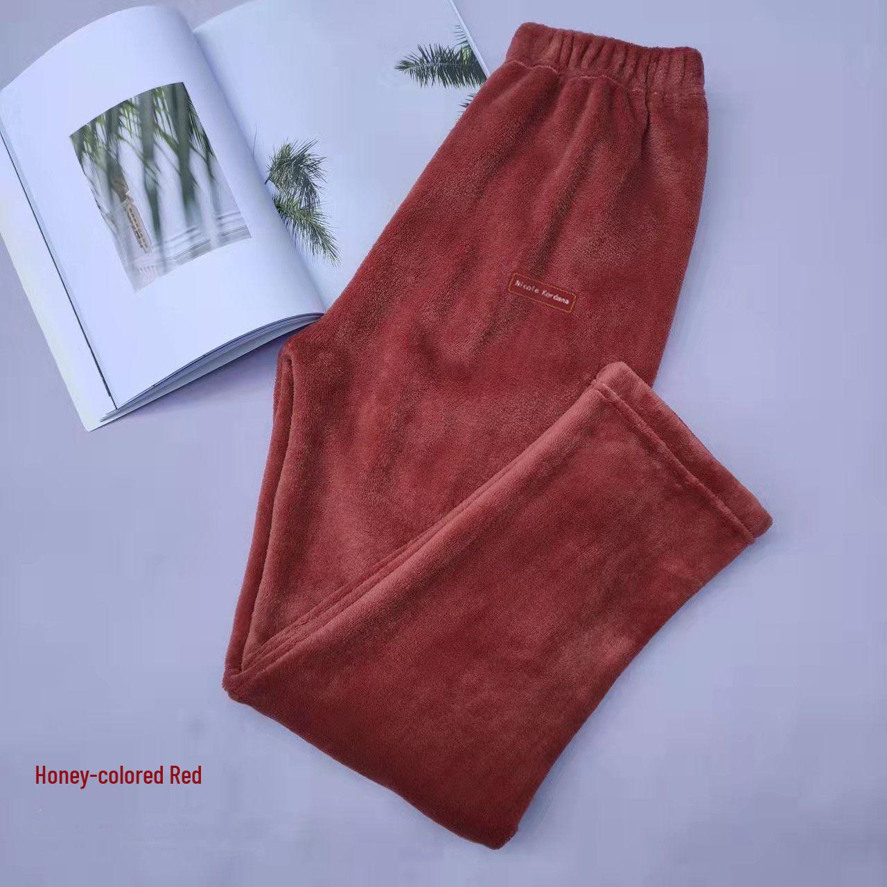Women s Plus Size Coral Fleece Open Hem Warm Pajama Pants - Thick, Winter, Loose-Fit, Slimming L (100-130 jin)
Women s Plus Size Coral Fleece Open Hem Warm Pajama Pants - Thick, Winter, Loose-Fit, Slimming L (100-130 jin)