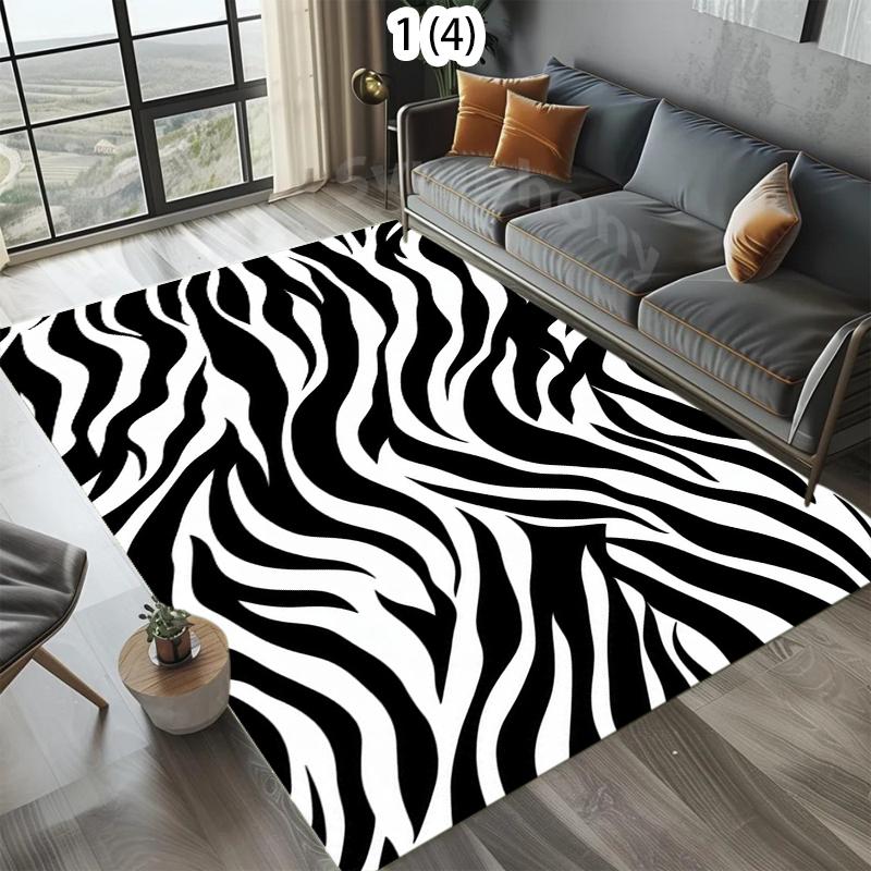 Modern Black White Striped Carpet Minimalism Decoration Bedroom Bedside Rug Lounge Cloakroom Antiskid Floor Mats 40x60cm
Modern Black White Striped Carpet Minimalism Decoration Bedroom Bedside Rug Lounge Cloakroom Antiskid Floor Mats 40x60cm