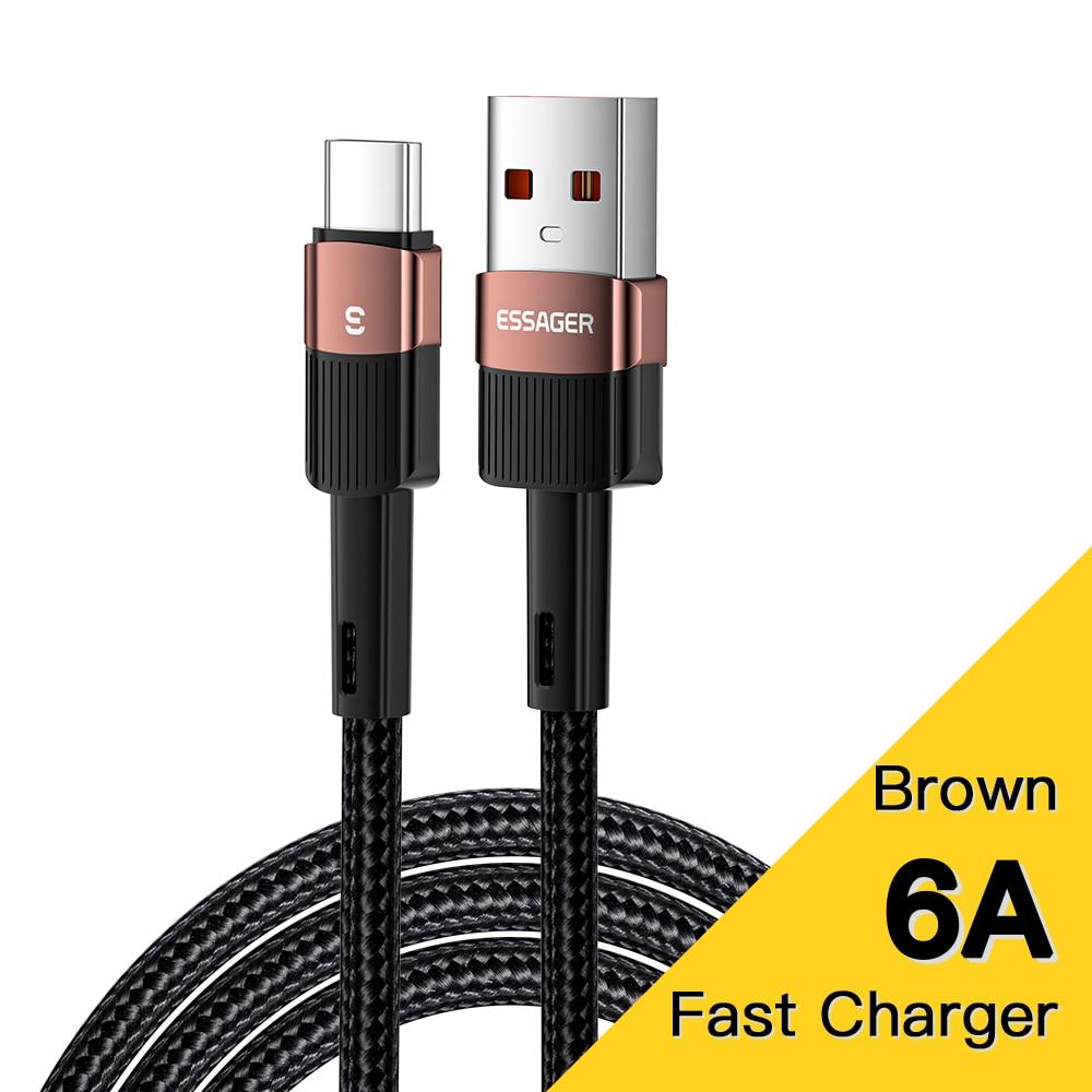 Essager 6A Type C USB Cable Fast Charging For Huawei P40 Pro P30 66W Wire Charger Data Cord For Samsung S21 Ultra S20 Poco 0.5m коричневий
Essager 6A Type C USB Cable Fast Charging For Huawei P40 Pro P30 66W Wire Charger Data Cord For Samsung S21 Ultra S20 Poco 0.5m коричневий
