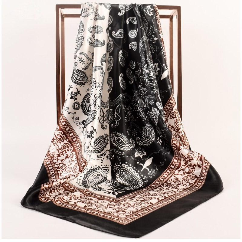 2025 New Fashion 90X90cm Printed Women s Scarf Pashmina Silk Scarf Square Shawl Decorative Headband Neck Luxury Design Bandana 90X90cm чорний
2025 New Fashion 90X90cm Printed Women s Scarf Pashmina Silk Scarf Square Shawl Decorative Headband Neck Luxury Design Bandana 90X90cm чорний