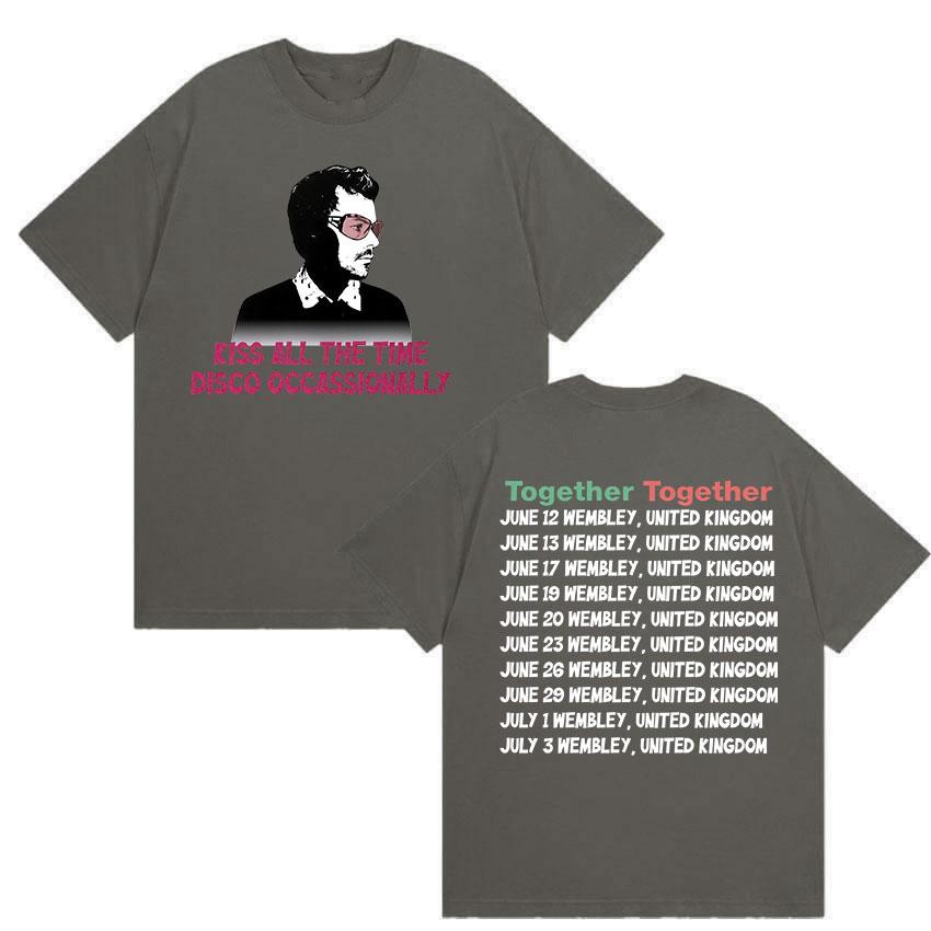 Harry Styles Together Tour 2026 Tshirt Kiss All The Time Disco Occasionally Print Cotton Y2K Tops UNISEXs Fashion Oversized Tees 4XL
Harry Styles Together Tour 2026 Tshirt Kiss All The Time Disco Occasionally Print Cotton Y2K Tops UNISEXs Fashion Oversized Tees 4XL