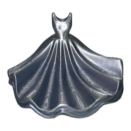Jewelry Storage Tray Matte Finish Elegant Ballet Skirt Design Organizer Stylish Tray for Rings Earrings Necklaces Keys серебряный
Jewelry Storage Tray Matte Finish Elegant Ballet Skirt Design Organizer Stylish Tray for Rings Earrings Necklaces Keys серебряный