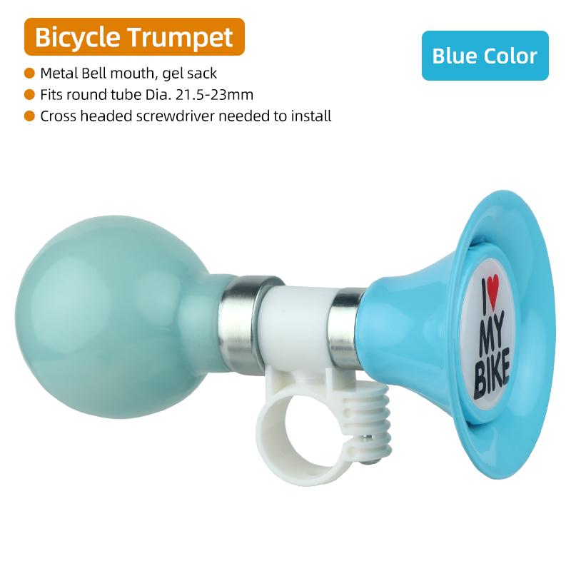 Bicycle Horn Trumpet Scooter Air Sack 4 Color Optional Loudspeaker Handlebar Mount Gel Bag Bell Manual Squeeze Audio Warning синій
Bicycle Horn Trumpet Scooter Air Sack 4 Color Optional Loudspeaker Handlebar Mount Gel Bag Bell Manual Squeeze Audio Warning синій