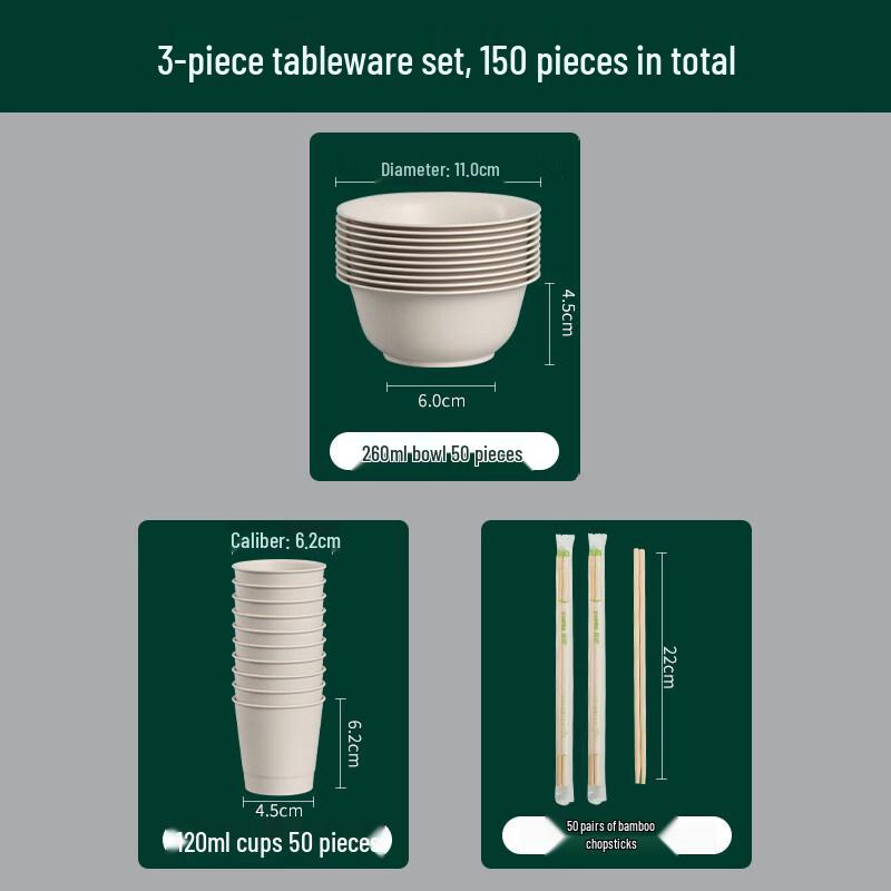 Light Jade Rice Husk Disposable Tableware Set
Light Jade Rice Husk Disposable Tableware Set