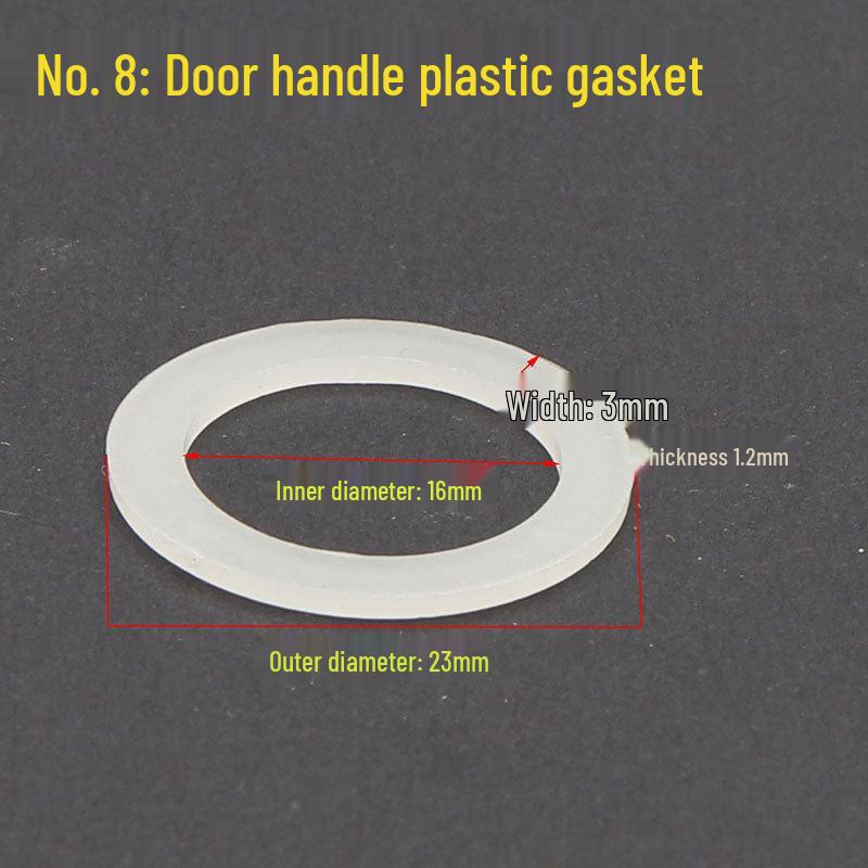 White Anti-Theft Door Handle Gasket Set
White Anti-Theft Door Handle Gasket Set