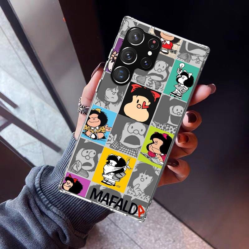 Cartoon Cute Mafalda Phone Case For Samsung Galaxy S26 S25 Edge S24 S23 Ultra S22 Plus S21 S20 FE Soft TPU Back Cover Funda Gala Samsung S26 Plus
Cartoon Cute Mafalda Phone Case For Samsung Galaxy S26 S25 Edge S24 S23 Ultra S22 Plus S21 S20 FE Soft TPU Back Cover Funda Gala Samsung S26 Plus