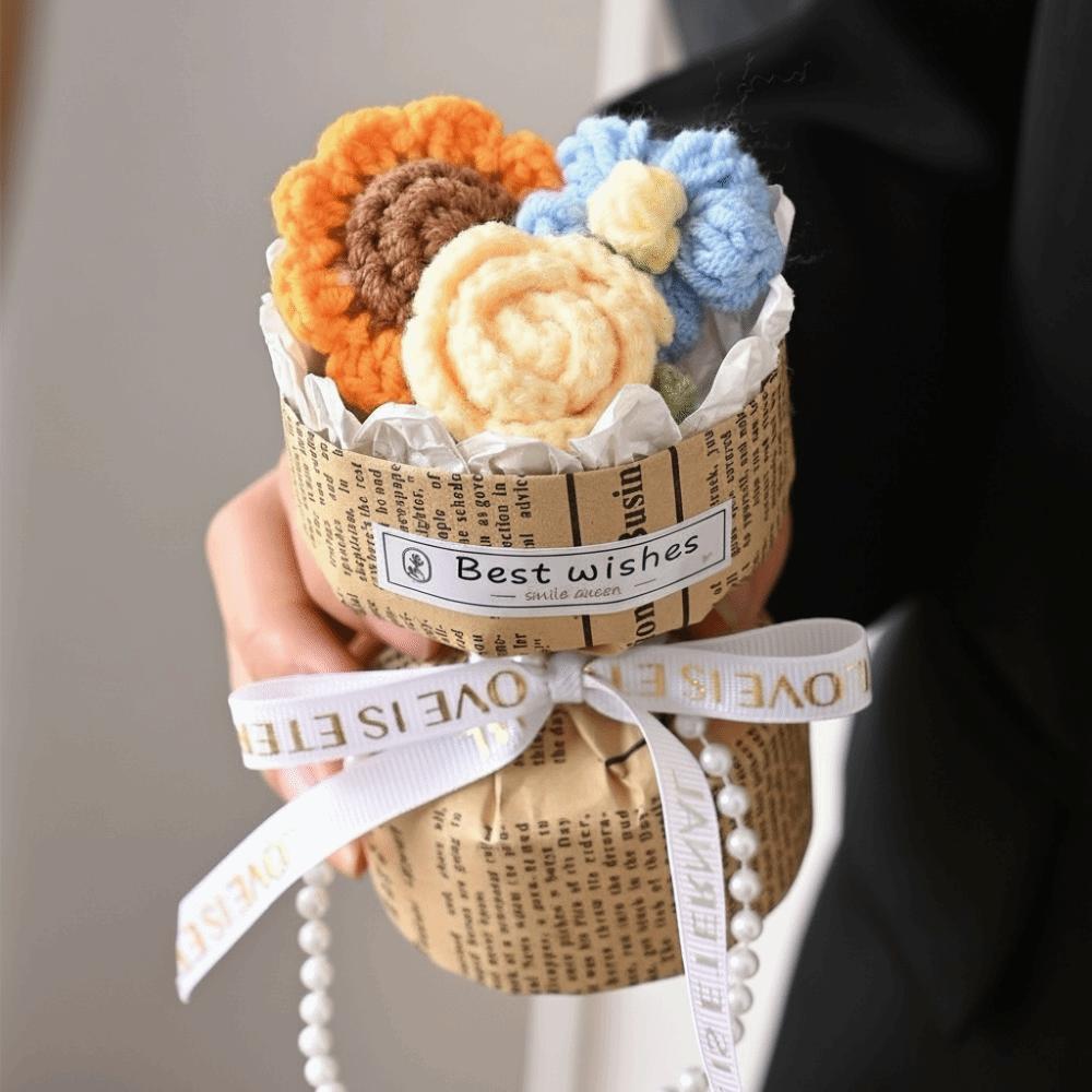 Rose Sunflower Crochet Flowers Bouquet Valentine s Day Wedding Decor Home Decor Mini Rose Flowers Bouquet Graduation Gift жовтий
Rose Sunflower Crochet Flowers Bouquet Valentine s Day Wedding Decor Home Decor Mini Rose Flowers Bouquet Graduation Gift жовтий