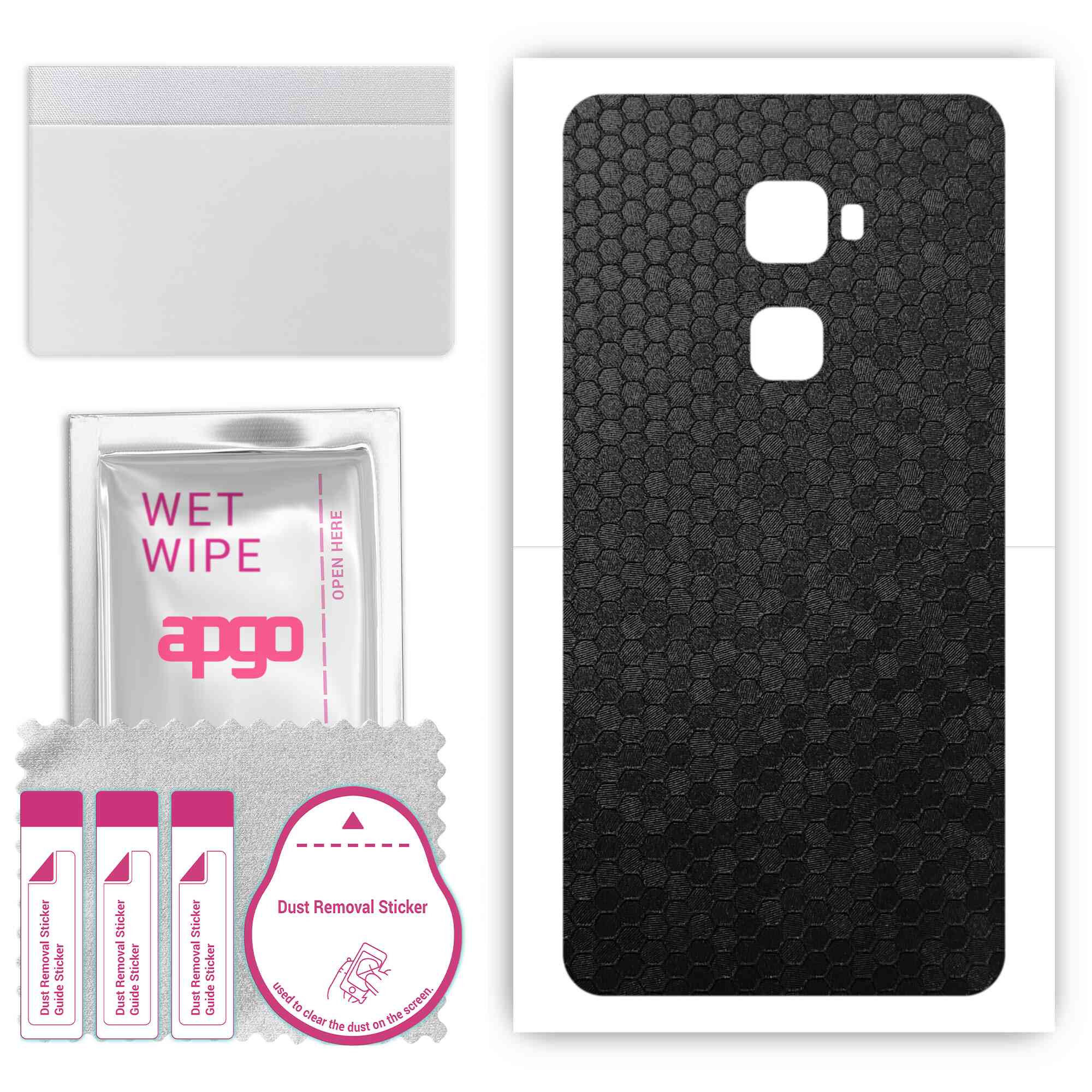 apgo Protective Skin Sticker for the back compatible with Huawei Mate S, Wrap Film, Foil, Vinyl - Pattern Black Honeycomb
apgo Protective Skin Sticker for the back compatible with Huawei Mate S, Wrap Film, Foil, Vinyl - Pattern Black Honeycomb