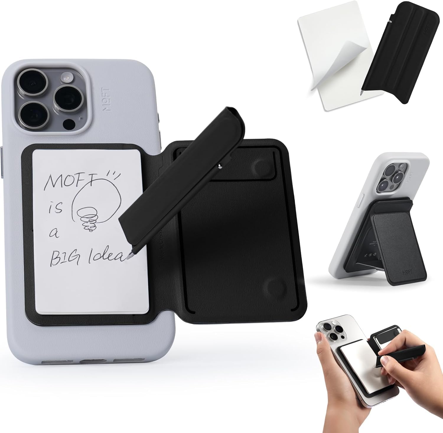 Підставка для смартфона MOFT Moft Inspiration Stand Складна кулькова ручка Note Сумісний із MagSafe Сумісний із серією iPhone Сумісний із блокнотом
Підставка для смартфона MOFT Moft Inspiration Stand Складна кулькова ручка Note Сумісний із MagSafe Сумісний із серією iPhone Сумісний із блокнотом