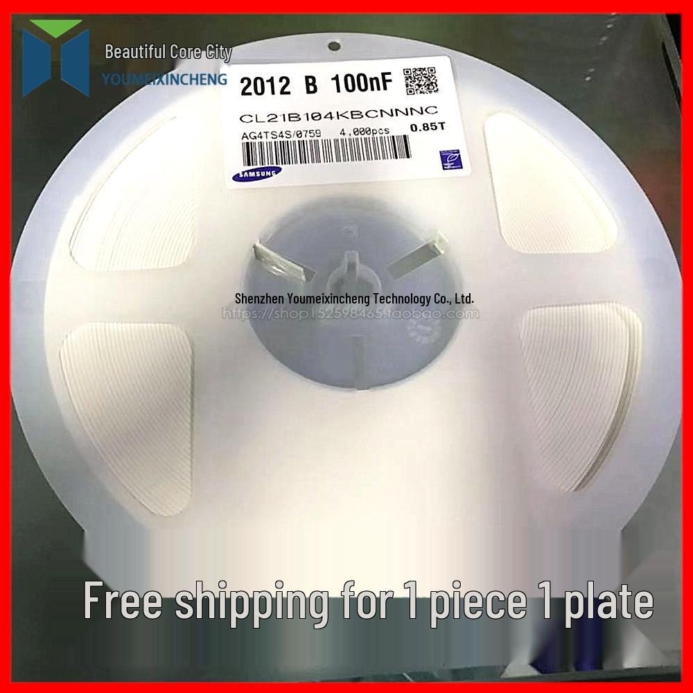 0805 SMD Capacitor 50V 100nF ±10% X7R 104k CL21B104KBCNNNC
0805 SMD Capacitor 50V 100nF ±10% X7R 104k CL21B104KBCNNNC