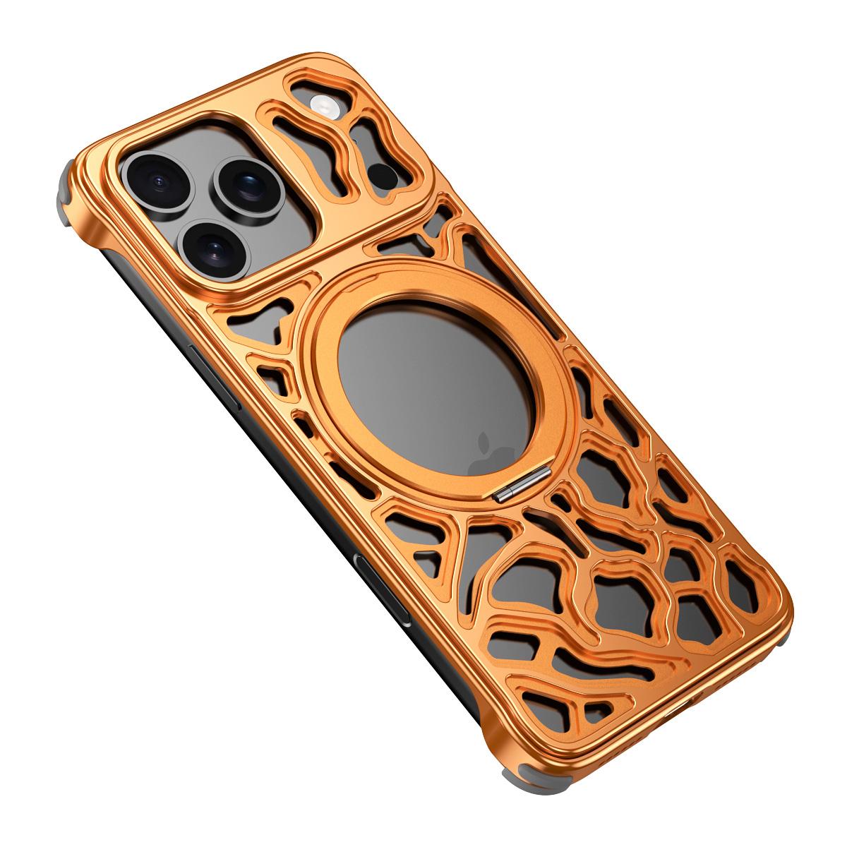 For iPhone 17 Pro Bumper Case Alloy Metal Borderless Back Cover with Magnetic Kickstand
For iPhone 17 Pro Bumper Case Alloy Metal Borderless Back Cover with Magnetic Kickstand