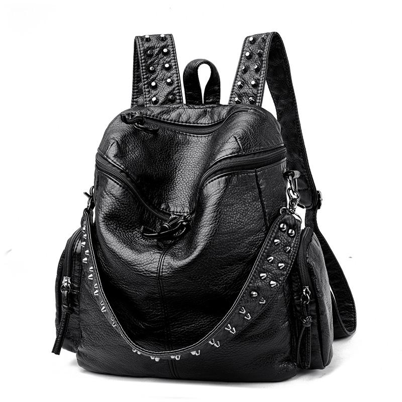 2026 New Women Backpack Fashion Travel Bag Simple Multipurpose Handbag High Quality Cool Girls Satchel Pu Leather Shoulder Bags W28cmH34cmD13cm чёрный
2026 New Women Backpack Fashion Travel Bag Simple Multipurpose Handbag High Quality Cool Girls Satchel Pu Leather Shoulder Bags W28cmH34cmD13cm чёрный