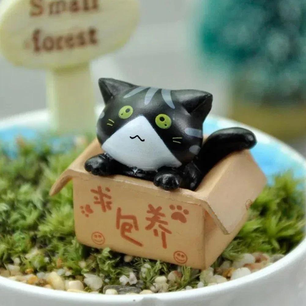 Mini Cat Ornament Garden Kitten Statue Toy Miniature Figurines Cartoon Animal Home Decoration Cute Gift Baby Room Decoration чорний
Mini Cat Ornament Garden Kitten Statue Toy Miniature Figurines Cartoon Animal Home Decoration Cute Gift Baby Room Decoration чорний