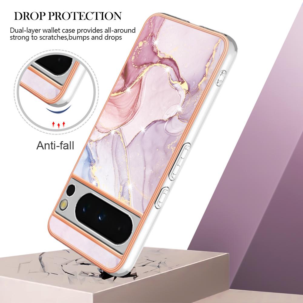 For Google Pixel 8 Pro TPU Case with IMD Marble Pattern Electroplated Back Cover White 006
For Google Pixel 8 Pro TPU Case with IMD Marble Pattern Electroplated Back Cover White 006