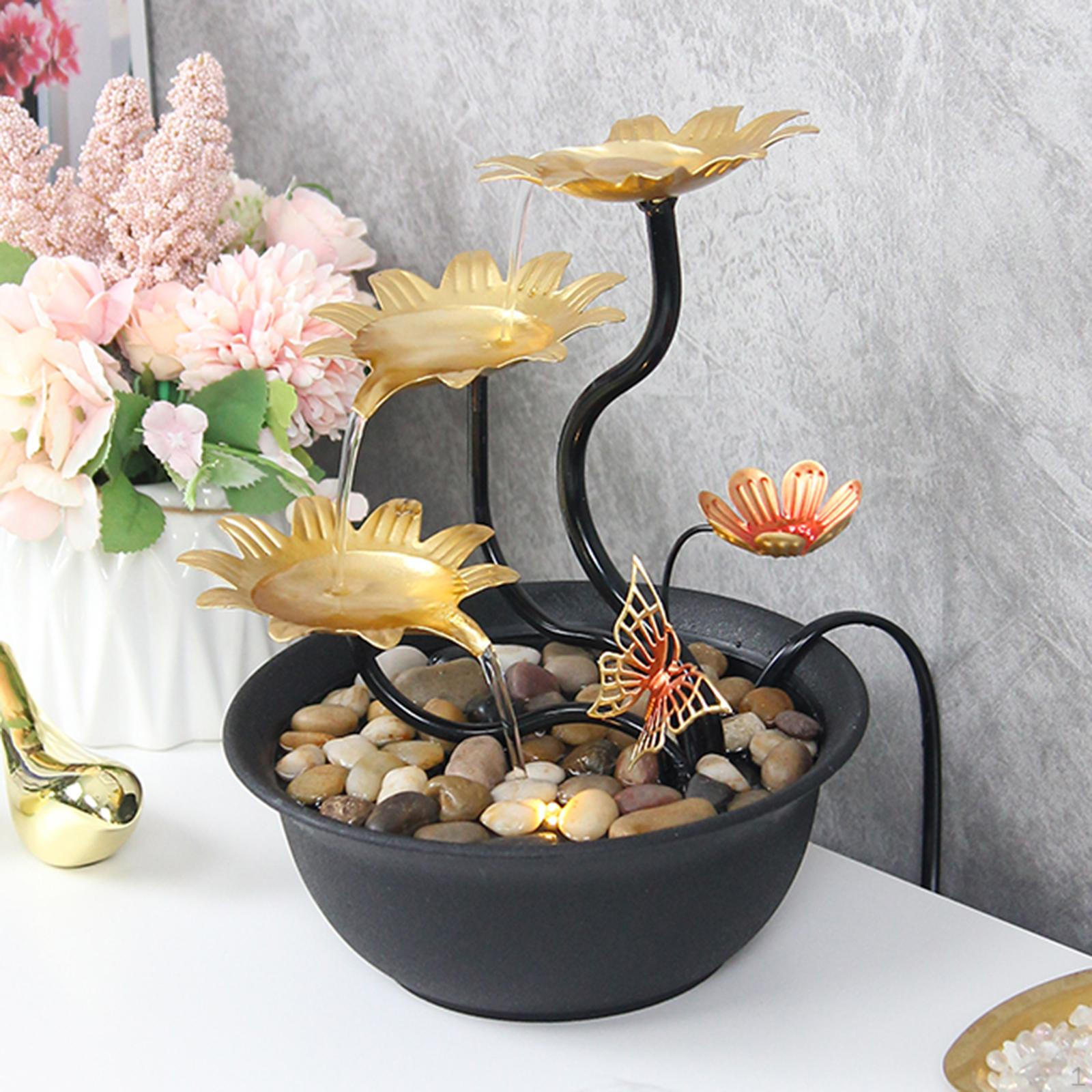 Tabletop Water Fountain Waterfall Crafts LED Lights Desktop Indoor for Living Room,
Tabletop Water Fountain Waterfall Crafts LED Lights Desktop Indoor for Living Room,